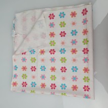 Garanimals Flower Print Baby Blanket Flannel Receiving Floral White Pink... - £13.44 GBP