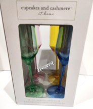 Cupcakes and Cashmere Pink Blue Yellow Acrylic Drinking Glasses Set - £29.16 GBP