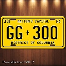 JFK Presidential Limousine Washington DC GG 300 Aluminum Replica License... - £15.43 GBP