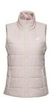 NEW BALANCE WOMEN&#39;S LIGHT PINK PUFFER FULL ZIP VEST #WV83830-CSL - £39.73 GBP