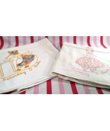 Sweet 50&#39;s Saturday &amp; Sunday 2pc Hand Embroider &amp; Fabric Skirt Flour Sac... - $20.00