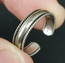women&#39;s sterling silver band ring size 5 6 7 ESTATE SALE vintage signed ... - $29.99