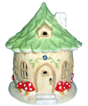 Lenox Lighted Christmas Gnome Round House Cottage 7.25&quot;H Hand Painted Ne... - £50.34 GBP