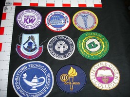 School related vintage patch collection set lot set of 9 patches - £13.18 GBP