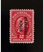 1918 $2 U.S.A. Internal Revenue, Documentary, Stock Transfer, Rose, RD13 - $2.82