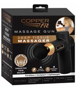 Copper Fit Percussion Massage Gun w/ 4 attachments, Cordless, Rechargeable - TV - $34.64