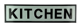 Scratch &amp; Dent Black and White Stamped Metal Kitchen Wall Hanging - $24.74
