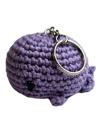Crochet Whale Keychain (Purple) - $10.00