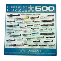Eurographics Jigsaw Puzzle Planes World War II Aircraft 500 Pieces - $19.34