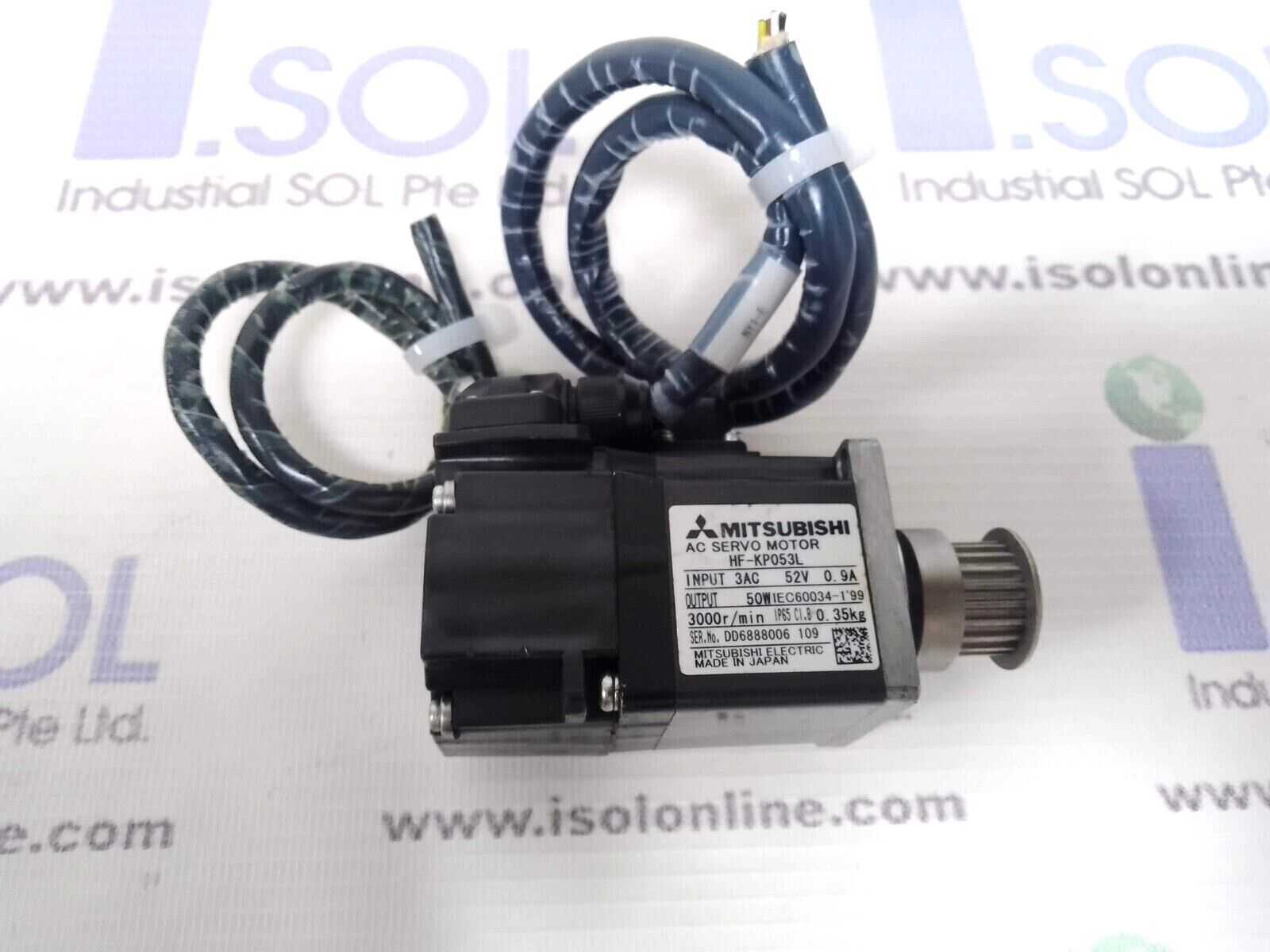 Mitsubishi Electric HF-KP053L AC Servo Motor 3AC 52V 3000r/min - $296.70