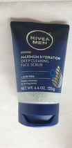 NIVEA Men Maximum Hydration Deep Cleaning Face Scrub with Aloe Vera - 4.4 Oz. - £8.43 GBP