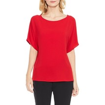 NWT Women Size XS Nordstrom Vince Camuto Red Mix Media Dolman Sleeve Top - £19.70 GBP