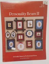 Teddy Bears Personality Bears II Cross Stitch Leaflet Lynn Waters Busa 1... - $14.99