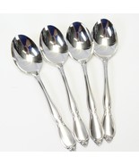 Oneida Chatelaine Oval Soup Spoons 6 3/4&quot; Community Stainless Lot of 5 - $13.71