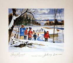 Saturday&#39;s Heroes - Signed by Jean Beliveau and Johnny Bower - £71.94 GBP