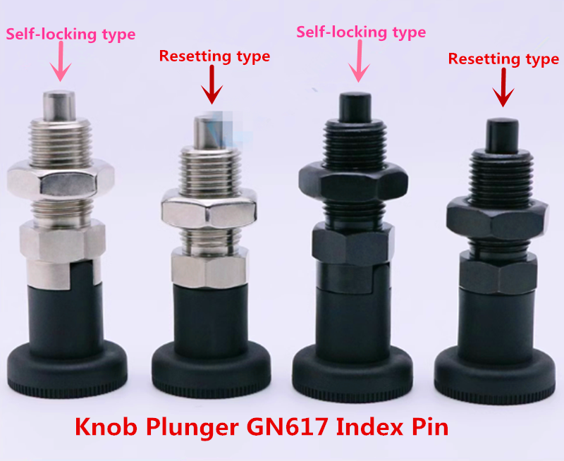 M10-M16 M20 Knob Spring Plunger GN617 Indexing Pin, Reset or Self-lockin... - $13.75+