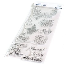 Pinkfresh Studio Clear Stamp Set 4X12-Holiday Elements (Pack of 1) - $1,033.62 MXN