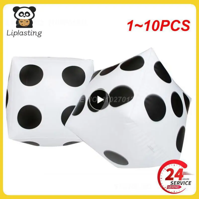 1~10PCS Funny Outdoor Inflatable Dice 30*30cm Pool Party Games Entertainment Dot - £8.32 GBP+