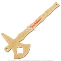 Munetoshi 18&quot; Tomahawk Battle Axe Foam Wooden Finish Lightweight Prop Co... - $225.77 MXN