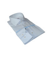 Men 100% Italian Cotton Shirt No Iron SORRENTO Slim Fit Spread Collar 27... - £64.13 GBP