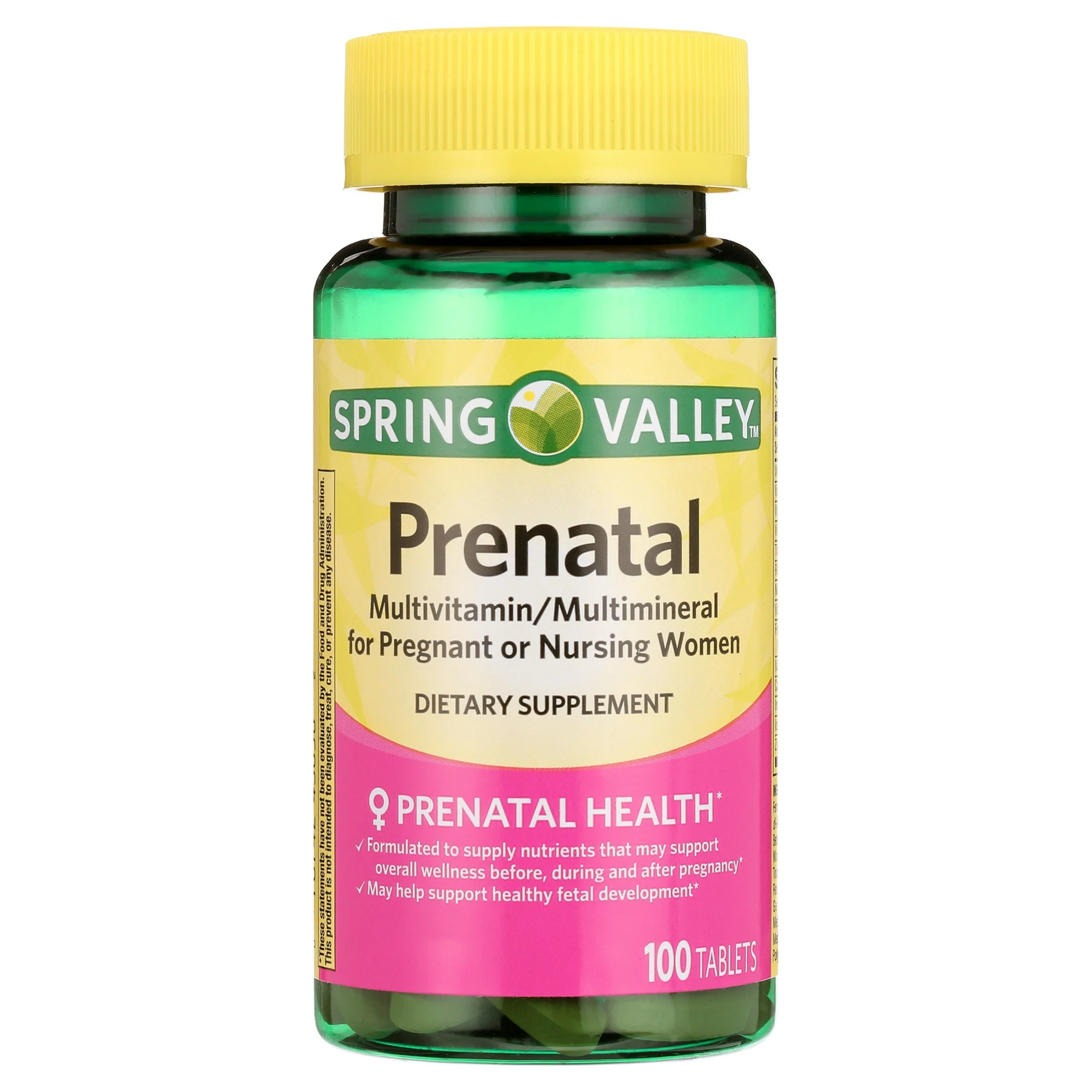 Spring Valley Prenatal Multivitamin/Multimineral for Pregnant Tablets, 1... - $27.34 CAD