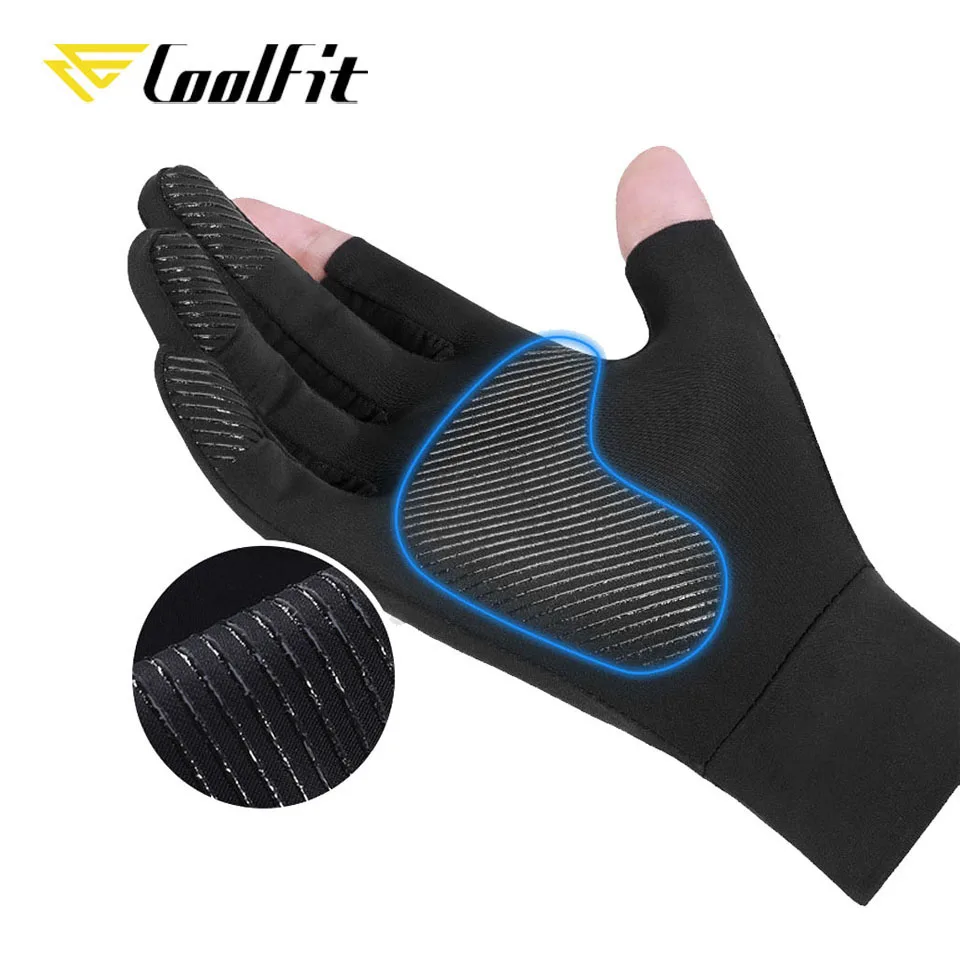 Sporting CoolFit Men Women Fishing Gloves Spring Summer Ice cool Breathable Suns - £23.90 GBP