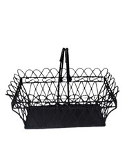 Metal Wire Rectangle Storage Basket Craft Fruits Caddy bathroom Organizer  15x9&quot; - £22.38 GBP