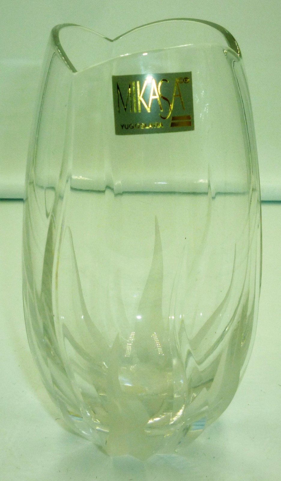 CHARMING MIKASA CRYSTAL GLASS SMALL TULIP VASE  - $12.00