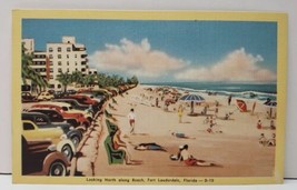 Fort Lauderdale Looking North Along Beach Postcard C10 - £3.10 GBP