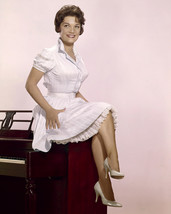 Connie Francis pin-up crossed legs cute dress sitting on piano 16x20 Poster - £15.97 GBP