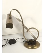 Vintage Brass Treble Clef Piano Desk Lamp Display No Bulb Untested - £54.62 GBP