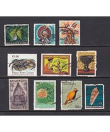 Papua New Guinea: 10 Assorted FU, Used, Ref: P0048 - €0,60 EUR