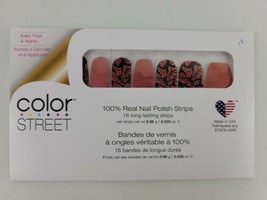 Color Street WING IT ON Nail Polish Strips Black Pink Butterfly Design R... - £26.05 GBP