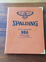 Spalding Official Gameball NBA Atlanta Hawks David J. Stern Writing Pad &amp; Cover - £11.70 GBP