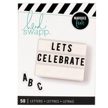 Heidi Swapp Marquee Love Lightbox Inserts Black Christmas Letters - £16.86 GBP