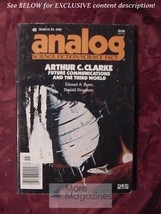 ANALOG magazine March 29 1982 Edward A. Byers Timothy Zahn Arthur C Clarke - £4.27 GBP