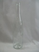 Vtg Bentson West Designs San Francisco Etched Wine Vinegar Clear Glass Bottle - £7.64 GBP