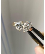 2.50 CT Emerald &amp; Pear Moissanite Double Stone Ring  Toi et Moi Ring - $99.99