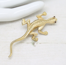 Stylish Vintage Signed Sarah Coventry Cov Lizard Newt Gecko BROOCH Pin Jewellery - £71.63 GBP