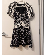 Self-Portrait Black and White Daisy Print Mini Dress UK 6 US 2 - $73.50