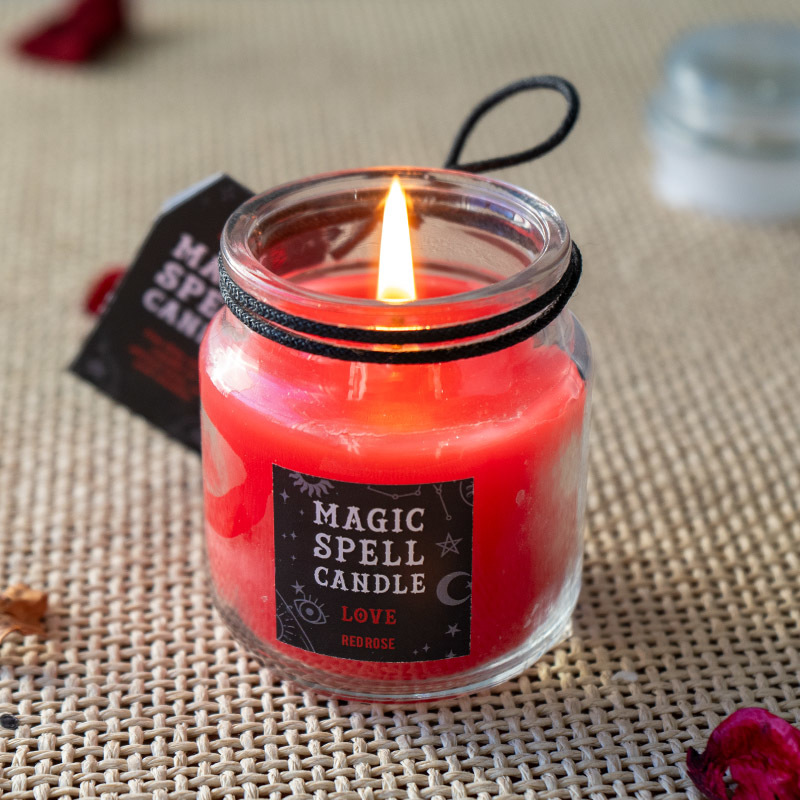 Set of 6 Wicca Halloween Ritual Magic Scented Spell Candle in Glass Jars Item image 7