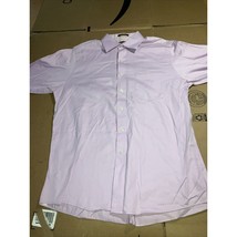 Michael Kors Pink Button Down Shirt Long Sleeve, 16.5 Neck, Two Ply Cotton - $9.90