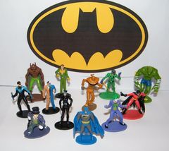 Batman Party Favors Set of 12 Figures with All the Classic Characters Jo... - £12.54 GBP