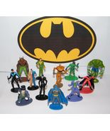 Batman Party Favors Set of 12 Figures with All the Classic Characters Jo... - £12.54 GBP