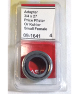 Lasco Aerator Adapter 3/4-27 Small-Price/Kohler-MPN-09-1641  Brass-Chrom... - $148.47 MXN