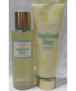 Victoria&#39;s Secret Fragrance Mist &amp; Lotion Set Lot of 2 SUNKISSED FLEUR d... - $57.61 CAD