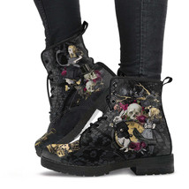 Combat Boots - Alice in Wonderland Gifts #101 Goth Series | Custom Shoes... - £70.75 GBP
