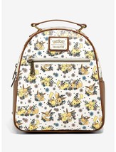 Loungefly Pokemon Pikachu and Eevee Love Floral Mini Backpack New With Tags - £62.94 GBP