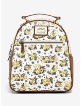 Loungefly Pokemon Pikachu and Eevee Love Floral Mini Backpack New With Tags - $79.99