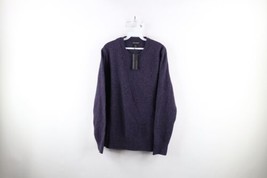 New Banana Republic Mens Large Italian Merino Wool Blend Knit Sweater Purple - $59.35